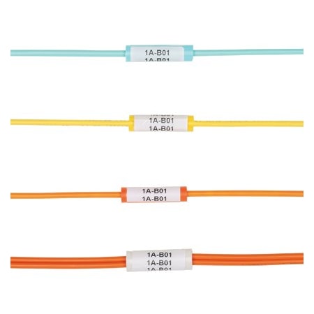 Panduit Cable Sleeve, 0.39 in Inside Dia., 2-1/4 in, PVC, White NWSLC2-7Y